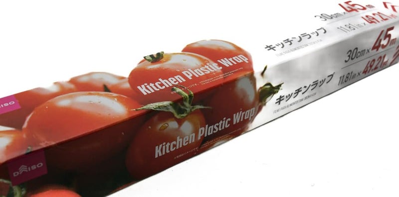 DAISO Kitchen Plastic Wrap - 30cm x 45m Cling Film for Food Storage - Image 2